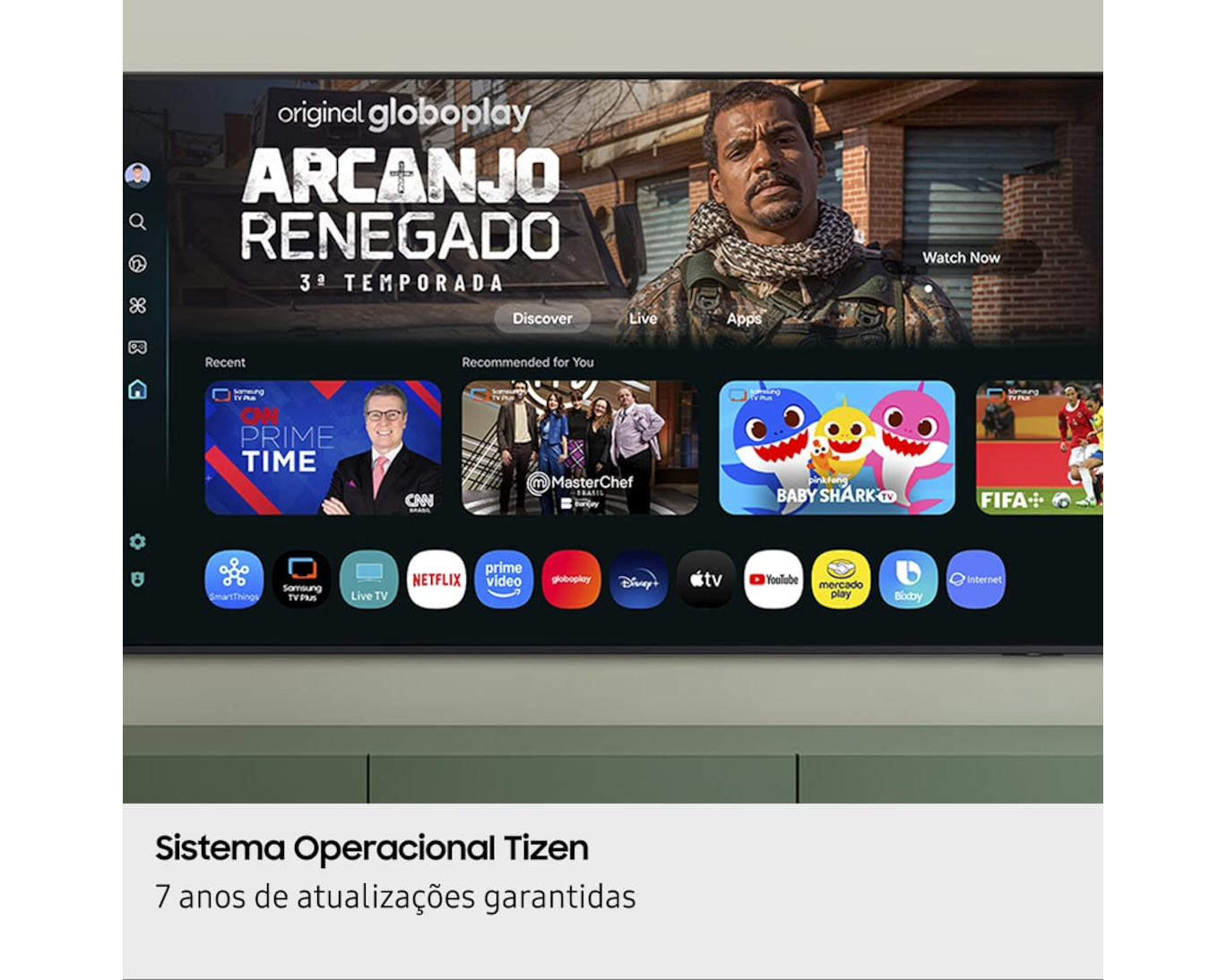 Smart TV 50'' Samsung Crystal 4K UHD HDR 3 HDMI 1 USB Wi-fi U8600F (UN50U8600FGXZD)