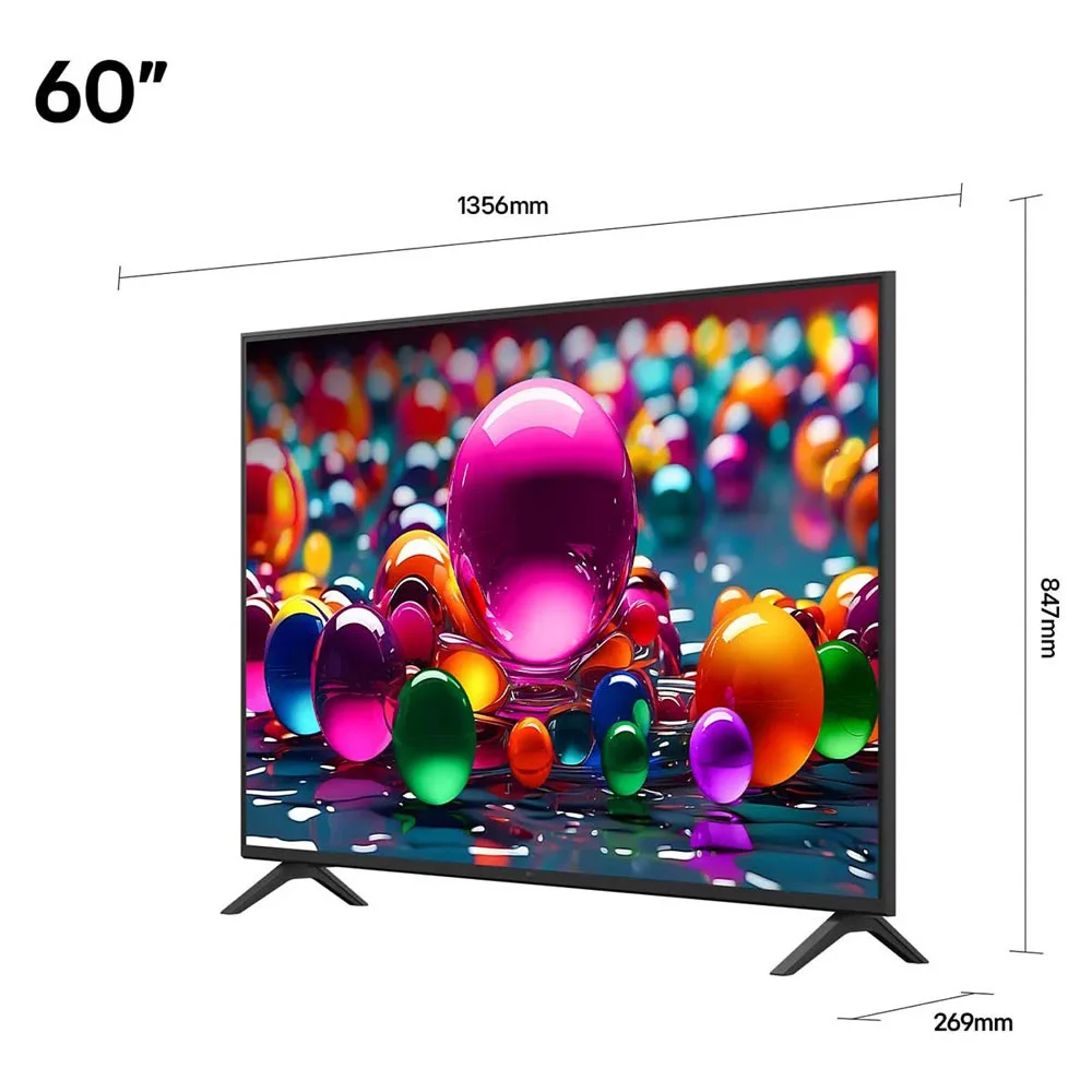 Smart TV 4K 60 Polegadas LG UHD 60UA8550PSA A7 AI Ger8 Super Upscaling Google Cast Alexa Integrado Controle AI Smart Magic WebOS 25