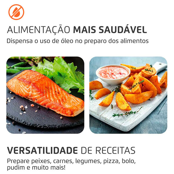 Fritadeira Air Fryer Forno Oven 12l Mondial Afon-12l-bi 2000w 220v