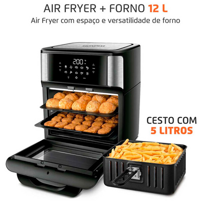 Fritadeira Air Fryer Forno Oven 12l Mondial Afon-12l-bi 2000w 220v
