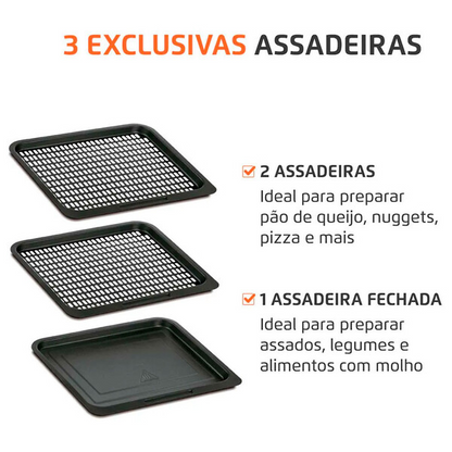 Fritadeira Air Fryer Forno Oven 12l Mondial Afon-12l-bi 2000w 220v